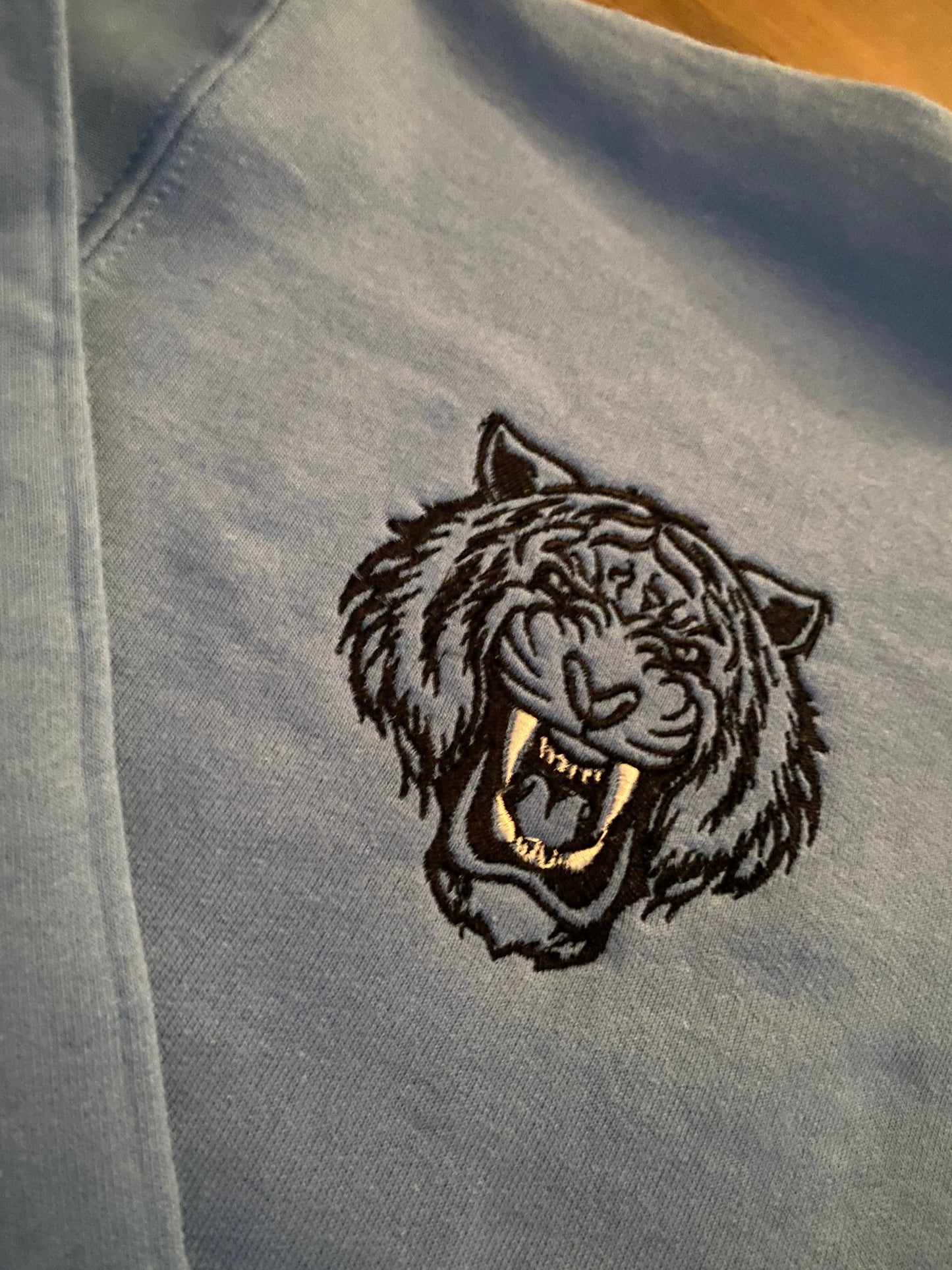 H’s Carolina Blue Tiger Hood