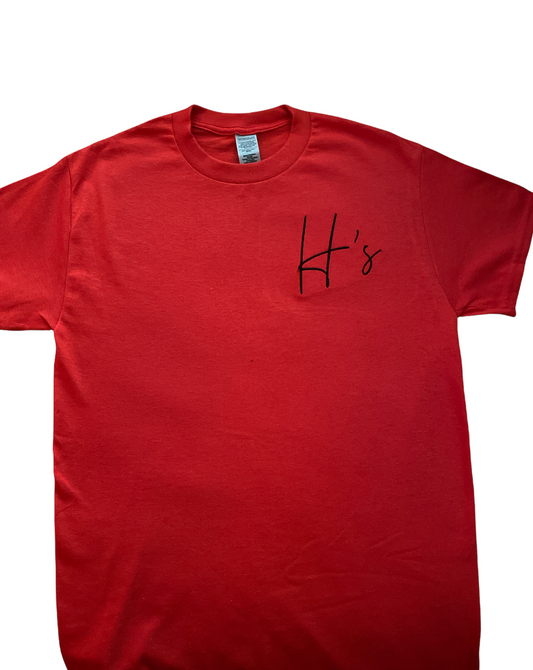 Short Sleeve Bred Red H's T-Shirt